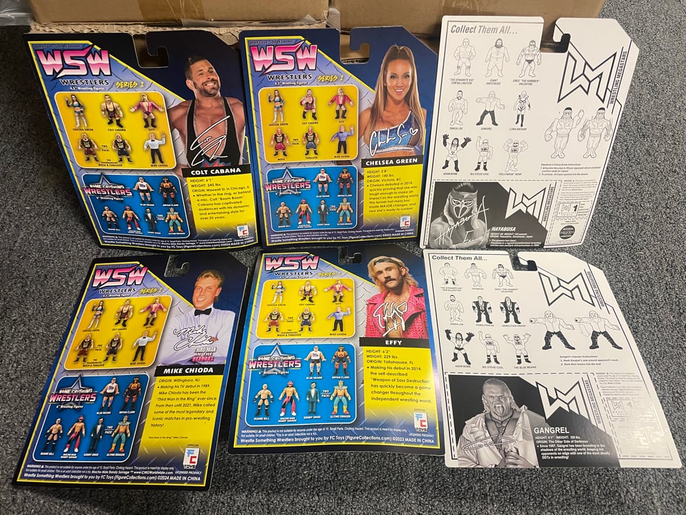 CARD DAMAGE FC & Chella Wrestling Retro bundle Hayabusa Mike Chioda Effy Chelsea Green Colt