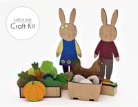Image 1 of Rabbit's Family Farm Paint and Play Craft Kit