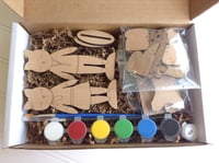 Image 2 of Cat's Corner Cafe Paint and Play Craft Kit, Wood Art, Birthday Gift Idea, DIY Craft Kit