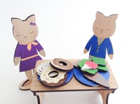 Image 5 of Cat's Corner Cafe Paint and Play Craft Kit, Wood Art, Birthday Gift Idea, DIY Craft Kit