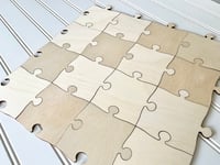 Image 5 of Extra Large 3 inch Blank Puzzle Pieces Guest Book Puzzle For Wedding / Birthday/ Anniversary