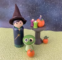 Image 3 of Cute Halloween Peg Dolls Play Set