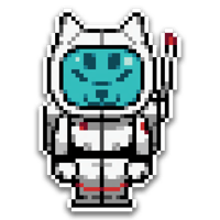 Astro Shiba Sticker