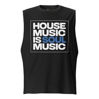 Image 1 of House Music Is Soul Music muscle tee  BLUE - Unisex 