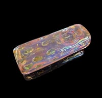 Image 3 of Silver-Gold Fumed Square Glass Pipe
