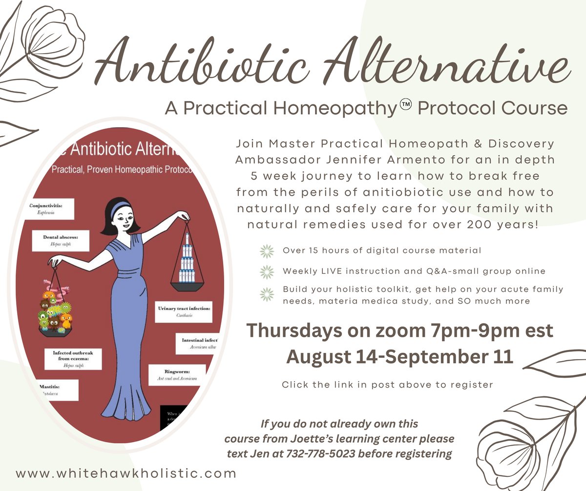 Image of Homeopathic Class Membership ~ Antibiotic Alternative