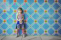 Image 6 of flowers purple floral HAPPY 4TH BIRTHDAY 4T FOUR 4 FOURTH BDAY short sleeve courtneycourtney dress