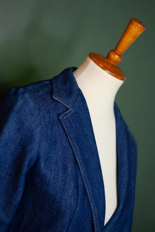 Image of Vintage Brooke Deep Denim Tailored Western Blazer
