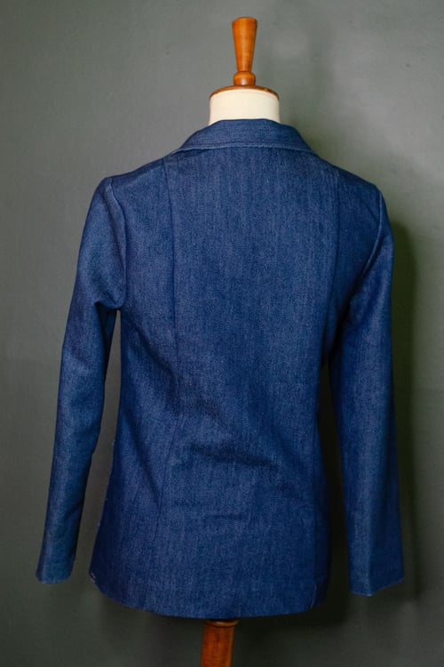 Image of Vintage Brooke Deep Denim Tailored Western Blazer