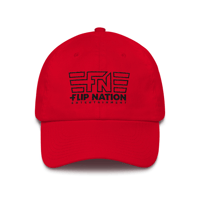 FNE CLASSIC LOGO CAP - (RED/BLACK) - ONE SIZE FITS ALL