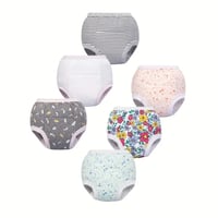 Image 2 of 6pcs Cotton Eco-Friendly Reusable Training Pants