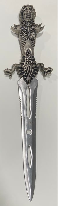 Image 1 of Vintage Fixed Blade "Medusa" Fantasy Dagger