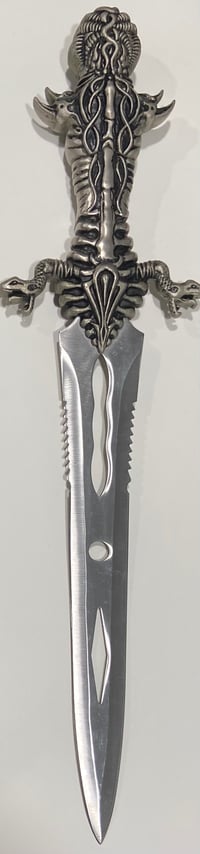 Image 4 of Vintage Fixed Blade "Medusa" Fantasy Dagger