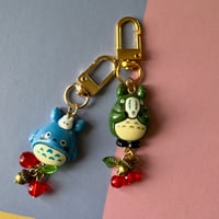 Image 2 of Blue Chuu-Totoro Hanging Charms (Berries)