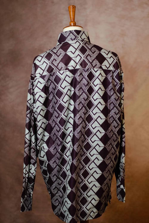 Image of Custom Ankara Lamanzia Men's Button Up Shirt