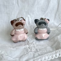 Image 1 of pretty in pink raccoons