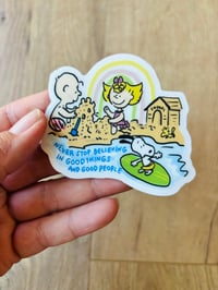 CLEAR Good Beach Day Sticker