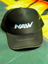 NAW BLACK LOGO TRUCKER HAT