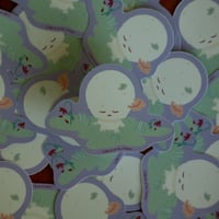 Image 1 of Sad Puffball Mushroom Sticker