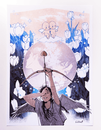 Image 2 of The Cupids are Laughing 1 risograph print