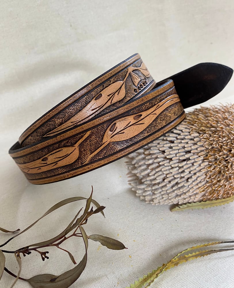 Image of Eucalyptus belt- two tone #2