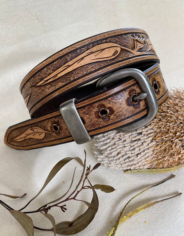 Image of Eucalyptus belt- two tone #2
