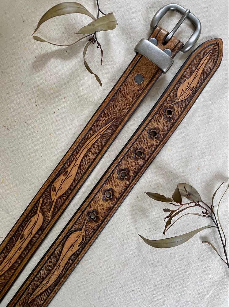 Image of Eucalyptus belt- two tone #2