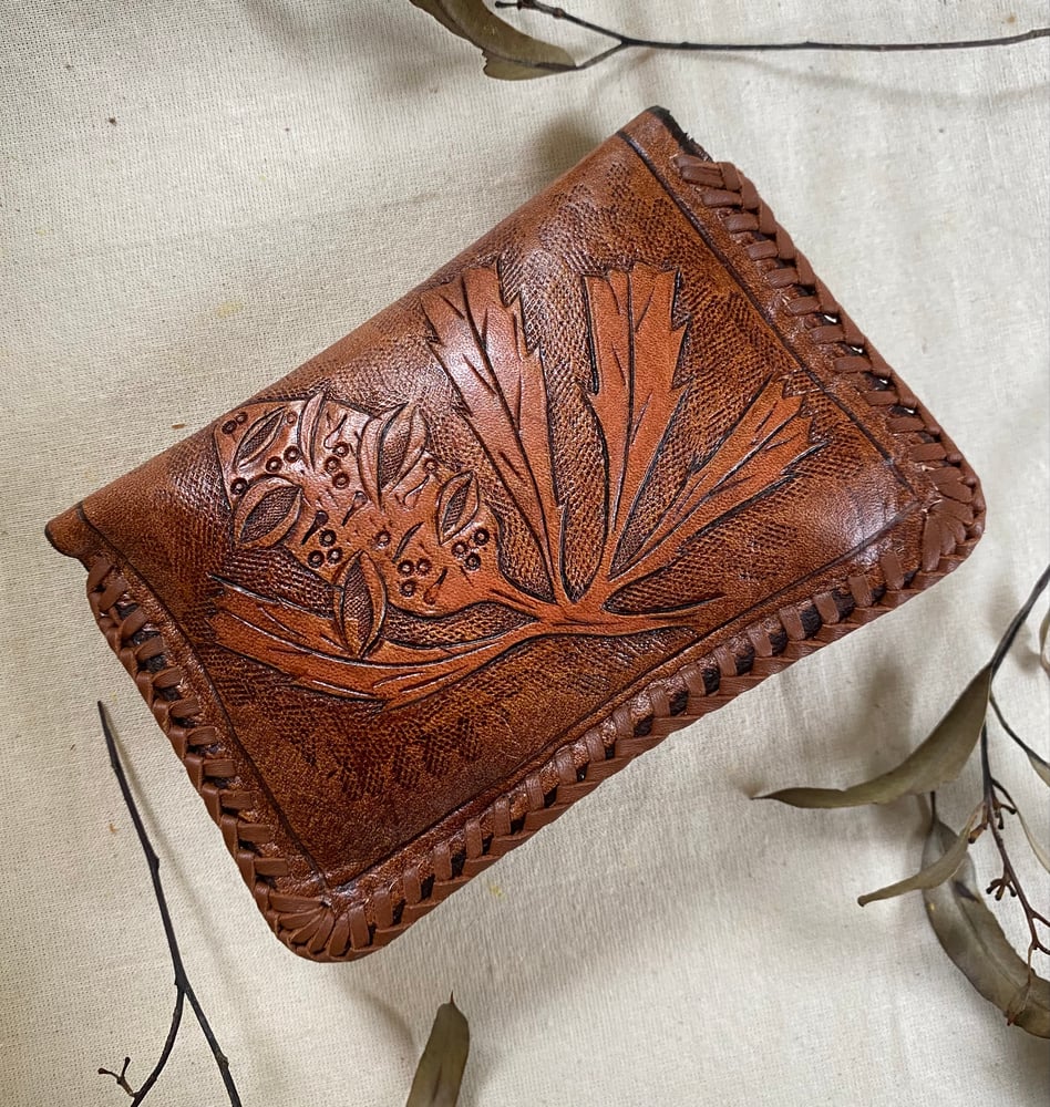 Image of Small pouch wallet~ Boronia Keysii and Banksia 