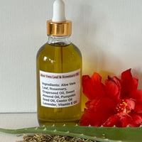 Image 1 of Aloe Vera Hair Oil Leaf and Rosemary Infused All Hair Types Haircare Scalp Beard Oil