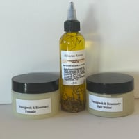 Image 5 of Fenugreek and Rosemary Bundle, Herbal Hair Growth Oil, Growth Hair Butter, Scalp Pomade,