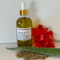 Image 4 of Aloe Vera Hair Oil Leaf and Rosemary Infused All Hair Types Haircare Scalp Beard Oil