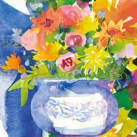 Image 2 of Sunshine in blue Greetings Card