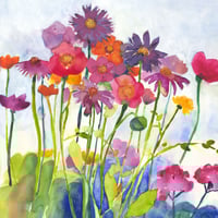Image 2 of Flower Meadow Greetings Card