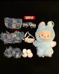 Image 1 of BOOPLAY Labubu LV Classic Blue Plaid Style