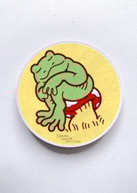 Frog Onna Shroom Sticker
