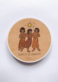 Curls And Magick Sticker 