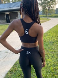 Image 2 of Let’s Have Six (Black Leggings).