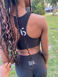 Image 4 of Lets Have Six (Black Tank Top).