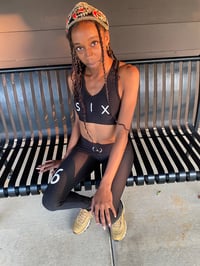 Image 3 of Lets Have Six (Black Tank Top).