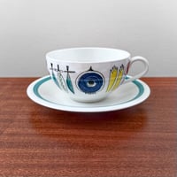 Image 1 of Rörstrand Picknick Tea Cup with Saucer
