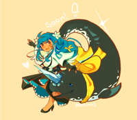 Image 1 of PRE-ORDER GGST Queen Dizzy Keychain