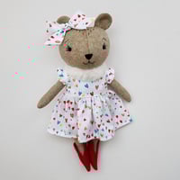 Image 4 of Handmade Fabric Bear Doll #1