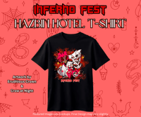 Image 1 of INFERNO FEST HAZBIN HOTEL T-SHIRT