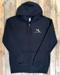 Image 1 of Moth Lake Records Pocket Logo Zip Hoodie
