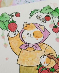 Image 2 of Strawberry Harvest - Original Art