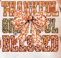 Image 2 of Thankful, Grateful, Blessed- White T-Shirt