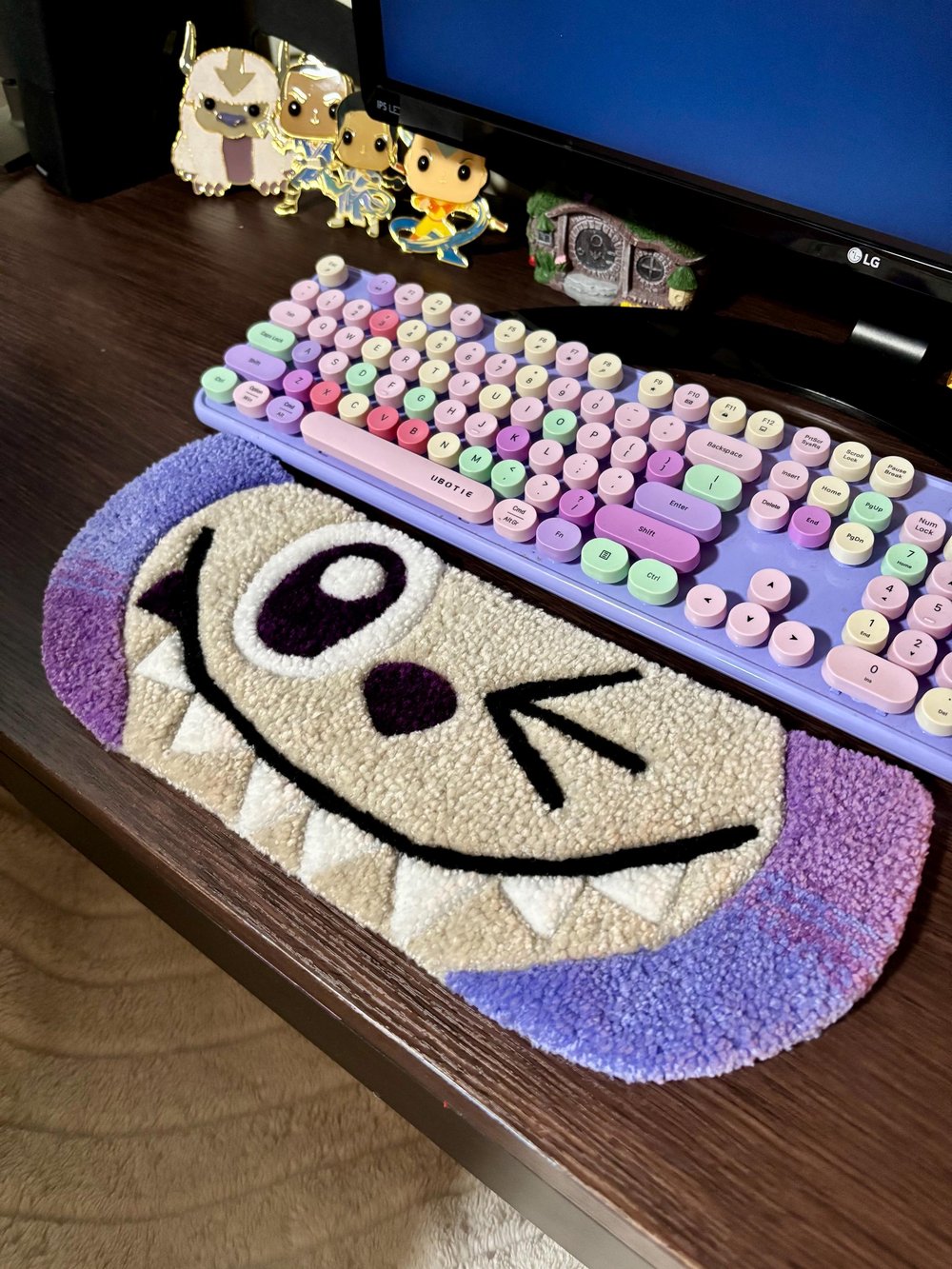 Image of "Luck" Labubu Desk Rug