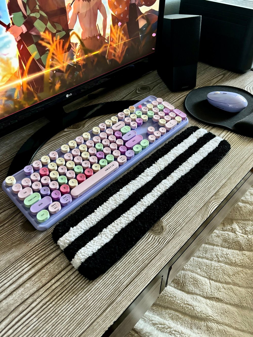 Image of Obanai Iguro Desk Rug