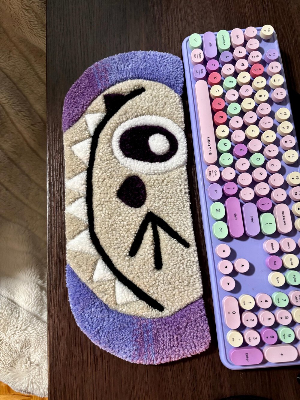 Image of "Luck" Labubu Desk Rug