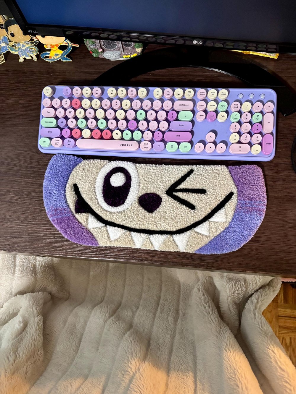 Image of "Luck" Labubu Desk Rug